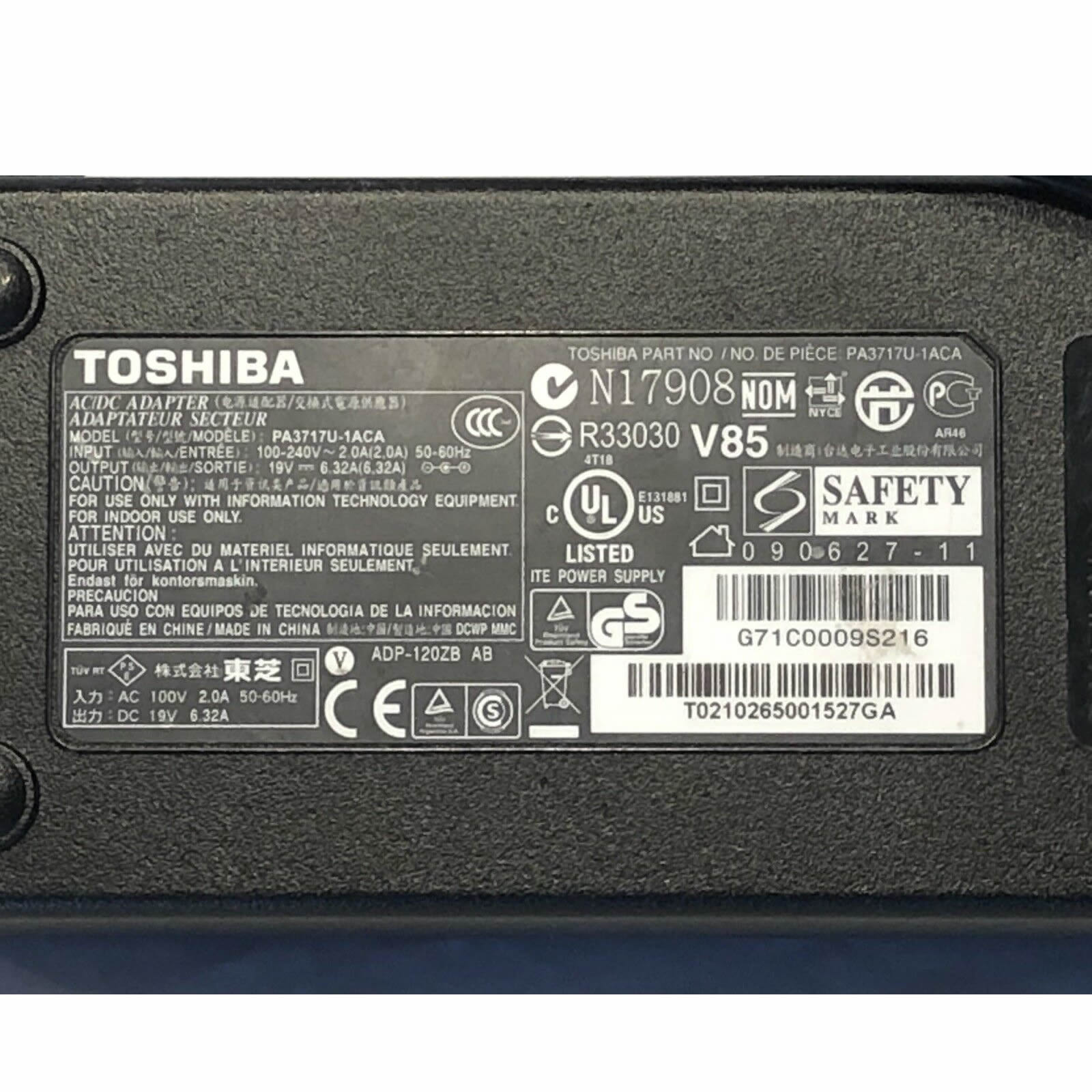 toshiba a75-s2292 laptop ac adapter