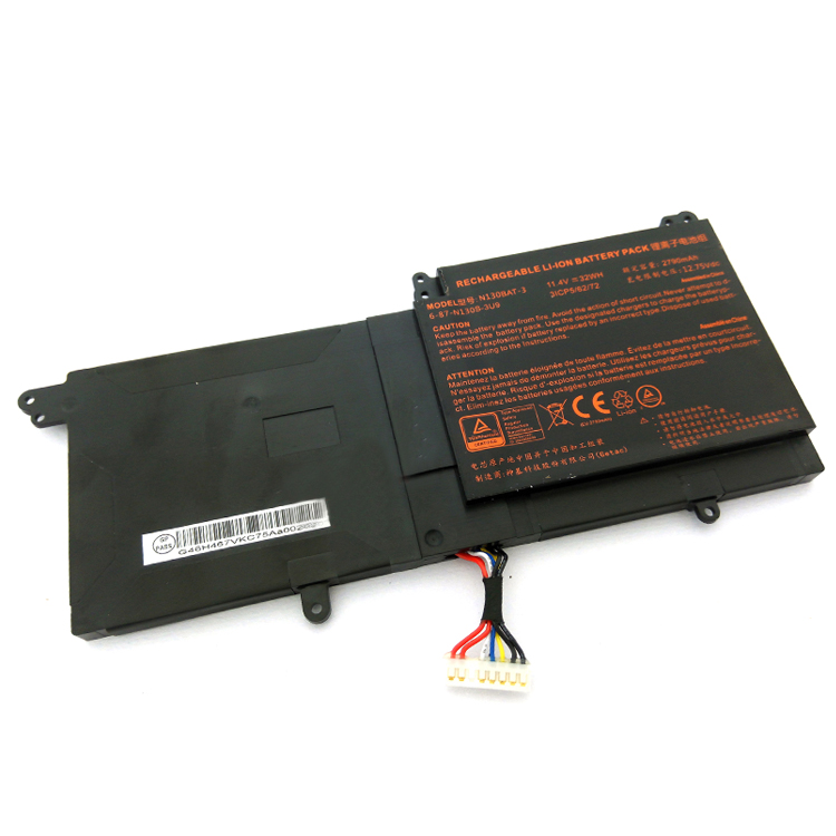 Clevo N130BAT-3, 6-87-N130S-3U9 11.4V 2790mAh Original Laptop Battery for Clevo N131BU, N130BU